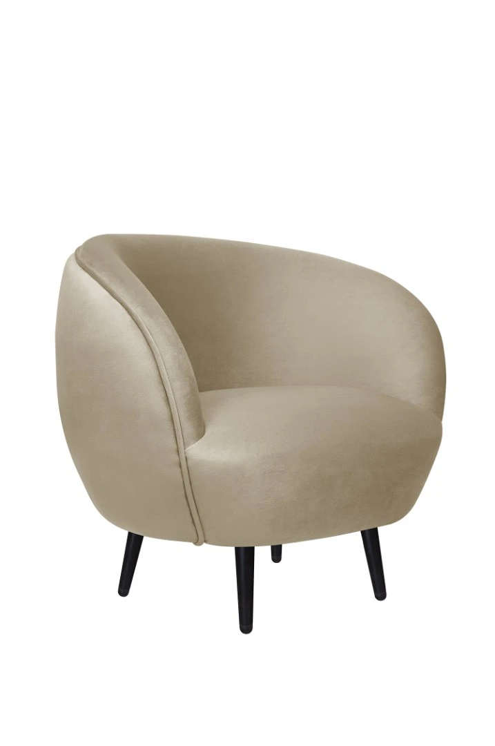 купить красивое Мягкое кресло Small Benee Taupe на черных ножках в Санкт-Петербурге