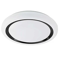 красивые 900335 Настенно-потолочный светильник CAPASSO, LED 22,8W, 2500lm, H65, ?480, сталь, белый/пластик, белый, черный в интернет-магазине в Санкт-Петербурге