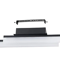 купить 900844 Настенно-потолочный светильник PALMITAL, 2X11W (LED), 3000K, 2700lm, IP44, L880, B100, H90, алюминий, сталь, черный / пластик, матовый в Санкт-Петербурге