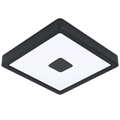 купить стильные 900283 Уличный настенно-потолочный светильник IPHIAS 2, LED 17W, 2000lm, IP44, L210, B210, H30, сталь, черный/ пластик, белый в интернет-магазине в Санкт-Петербурге