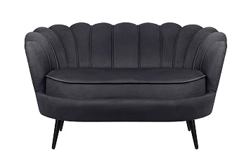 Дизайнерский диван Pearl Double Black на черных ножках в интернет-магазине в Санкт-Петербурге