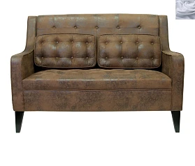 купить красивый Дизайнерский двухместный диван Hublon Серый в Санкт-Петербурге