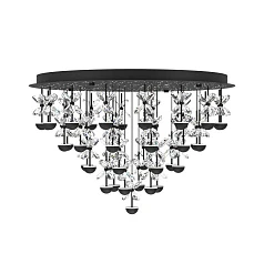 купить 390278 Люстра диммируемая PIANOPOLI 2, 10X2,3W (LED), 3000K, 2800lm, L870, B120, H1500, сталь, черный/переливающееся стекло, прозрачный в интернет-магазине в Санкт-Петербурге