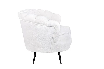 Диван ракушка для гостиниц Pearl Triple Boucle на черных ножках в Санкт-Петербурге