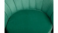 Низкое кресло ракушка Pearl Green V2 на черных ножках в интернет-магазине в Санкт-Петербурге