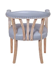 фото Мягкий стул с подлокотниками Tanner Gray Leather в интерьере в Санкт-Петербурге