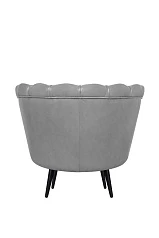 купить Низкое кресло ракушка Pearl Grey V2 на черных ножках в Санкт-Петербурге