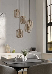 красивые 901125 Люстра ROMAZZINA, 5X40W (E27), ?500, сталь, песочный в интернет-магазине в Санкт-Петербурге