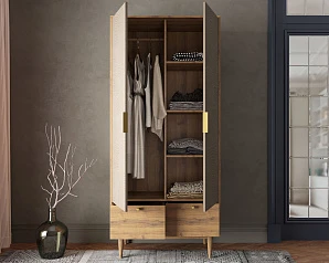 купить красивые Шкаф двухстворчатый  с ящиками "Line" R26/beige в интернет-магазине в Санкт-Петербурге