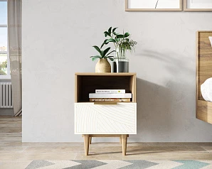 Тумбочка с нижним ящиком "Line" LN09/GR1/beige на заказ в Санкт-Петербурге