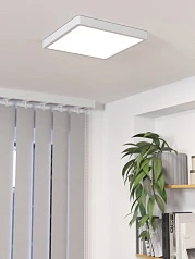 красивые 30893 Накладной светильник FUEVA 5, LED 20,5W, 2500lm, IP44, L285, B285, H30, сталь/пластик, белый на заказ в Санкт-Петербурге