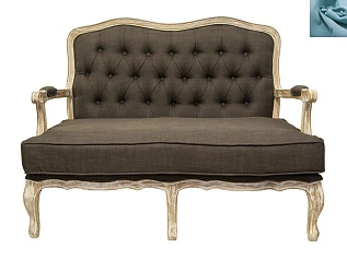 купить стильные Прямой диван модерн Yareli Brown V2 голубой в Санкт-Петербурге