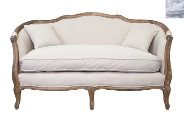 красивый Двухместный диван ампир Darcy 2 цвет серый в Санкт-Петербурге