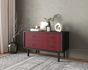 купить Комод с четырьмя ящиками "Emerson" арт EM05/red/L в интернет-магазине в Санкт-Петербурге