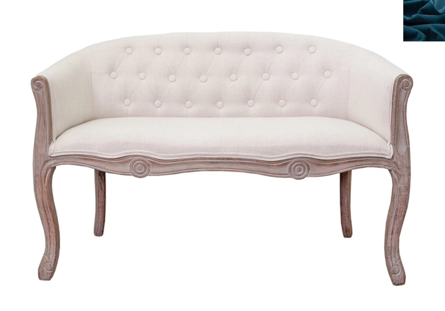 фото Двухместный диван Kandy Double Beige цвет синий в интерьере в Санкт-Петербурге