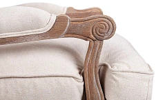 фото Мягкое полукресло с подлокотниками Niro Rattan Beige в интерьере в Санкт-Петербурге