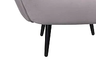 Мягкое кресло Benee Grey на черных ножках в Санкт-Петербурге