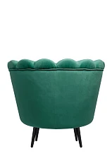 Низкое кресло ракушка Pearl Green V2 на черных ножках в интернет-магазине в Санкт-Петербурге