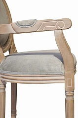 красивый Мягкий стул с подлокотниками Volker Arm Grey в интернет-магазине в Санкт-Петербурге