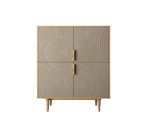 купить стильные Большой комод с четырьмя дверками "Line" R19/beige в Санкт-Петербурге