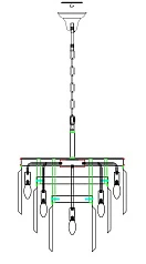 Люстра Odeon 3 Rings Gold на заказ в Санкт-Петербурге