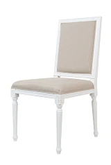 фото Дизайнерский обеденный стул Lotos White в интерьере в Санкт-Петербурге