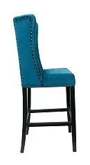фото Дизайнерский барный стул Skipton Blue Velvet в интерьере в Санкт-Петербурге