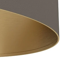 заказать 390336 Люстра SANTANDRIA, 2X40W (E27), L1050, B350, H1500, сталь, дерево, матовая латунь, коричневый/текстиль, капучино, латунь в Санкт-Петербурге