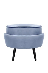 купить красивые Пуф Pearl Adorn Sky на черных ножках в Санкт-Петербурге