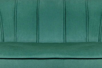 купить Диван ракушка для гостиниц Pearl Triple Green V2 на черных ножках в Санкт-Петербурге