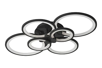 стильные Люстра Oris 6 rings black в Санкт-Петербурге