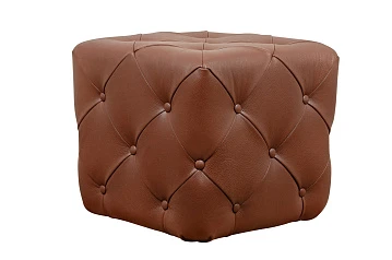 Дизайнерский пуф Amrit Light Brown Leather в Санкт-Петербурге