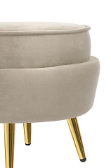 фото Пуф Pearl Adorn Taupe в интерьере в Санкт-Петербурге