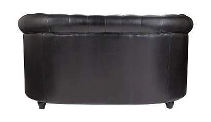 заказать Кожаный диван лофт Karo V2 черный в интернет-магазине в Санкт-Петербурге