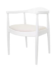 купить стильный Мягкий стул с подлокотниками Carlo White в Санкт-Петербурге