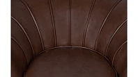 Низкое кресло ракушка Pearl Brown V2 на черных ножках в Санкт-Петербурге