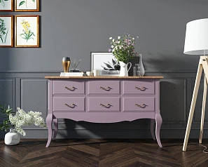 Консоль "Leontina Lavanda" 6 ящиков арт ST9358L в интерьере в Санкт-Петербурге