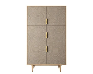 красивые Большой комод с шестью дверками "Line" R20/beige в Санкт-Петербурге