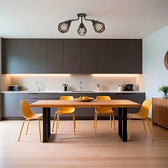 красивые 31531 Люстра TARBES, 3x60W(E27), сталь, черный на заказ в Санкт-Петербурге