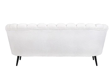 Диван ракушка для гостиниц Pearl Triple Boucle на черных ножках в Санкт-Петербурге