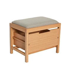 БАНКЕТКА BIFI HUBSCH, СВЕТЛО - СЕРЫЙ / НАТУРАЛЬНЫЙ в Санкт-Петербурге