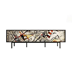 купить Комод с четырьмя дверками и двумя ящиками "Emerson" by Kandinsky арт EM04/Print_01 в Санкт-Петербурге
