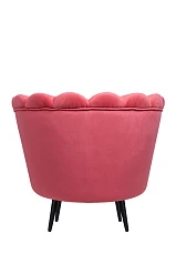 купить Низкое кресло ракушка Pearl Karmin на черных ножках в Санкт-Петербурге