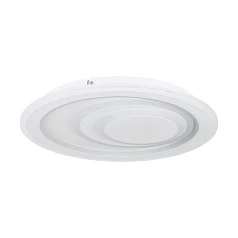 32052 Потолочный светильник PALAGIANO 1, 14,7W (LED), 4000K, 2200lm, H50, ?380, сталь, белый / пластик, сталь, матовый белый в интерьере в Санкт-Петербурге