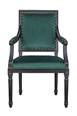 красивый Мягкий стул с подлокотниками Runako Green на заказ в Санкт-Петербурге