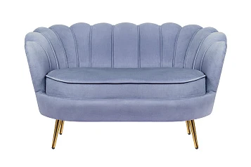 Диван ракушка Pearl Double Blue в интерьере в Санкт-Петербурге