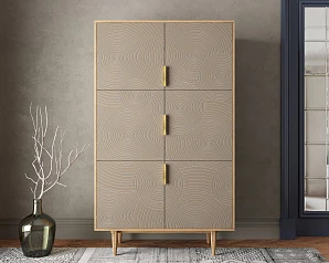 красивые Большой комод с шестью дверками "Line" R20/beige в Санкт-Петербурге