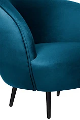 Мягкое кресло Small Benee Izumrud на черных ножках в Санкт-Петербурге