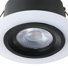 900915 Комплект встраиваемых светильников CALONGE, 3X4,8W (LED), 3000K, 1860lm, ?100, пластик, черный, белый в Санкт-Петербурге