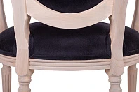 фото Мягкий стул с подлокотниками Delo Arm Black Velvet в интерьере в Санкт-Петербурге